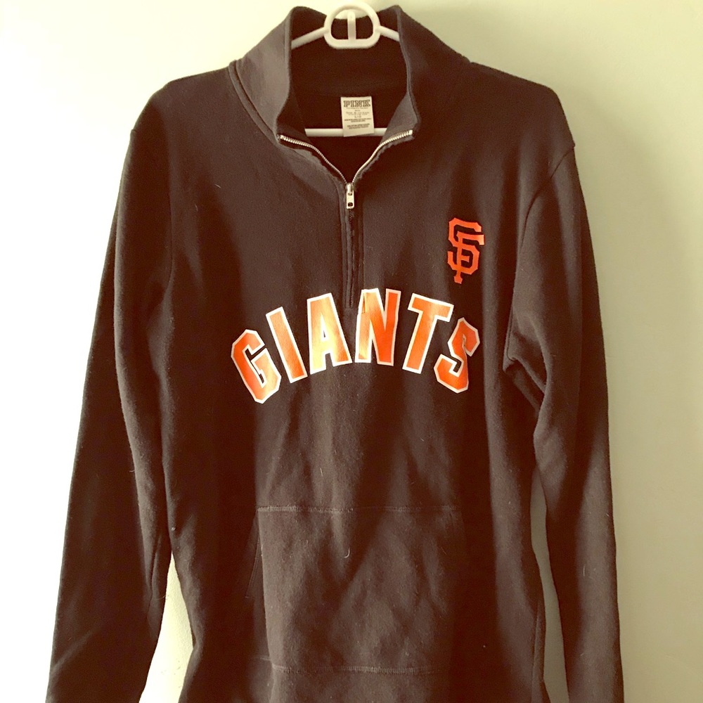 SF Giants Half Zip Sweater